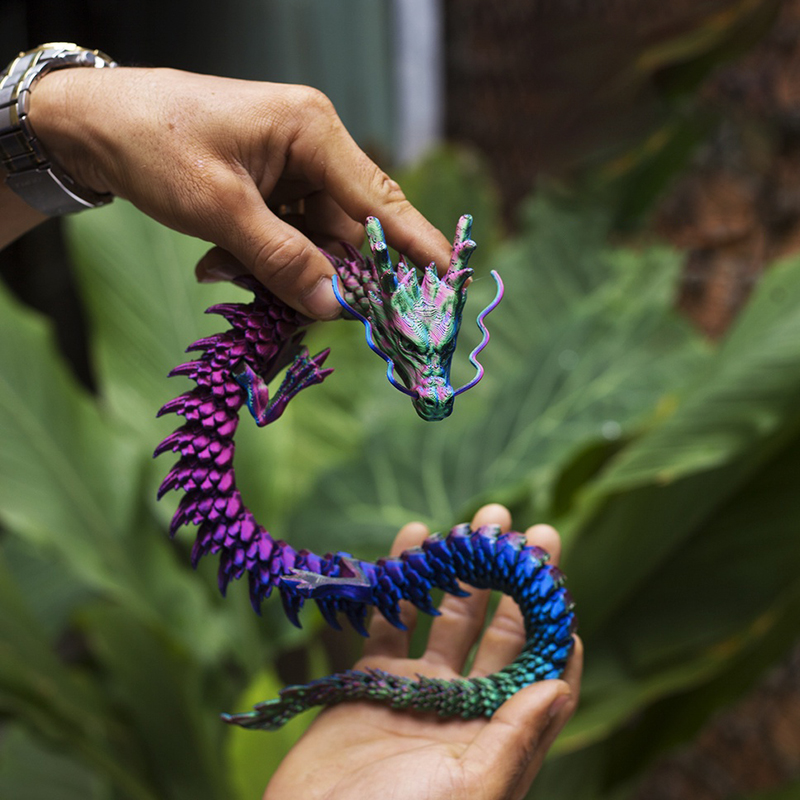 Car Accessories Oman - 3D Printing Dragon Model Crafts Color