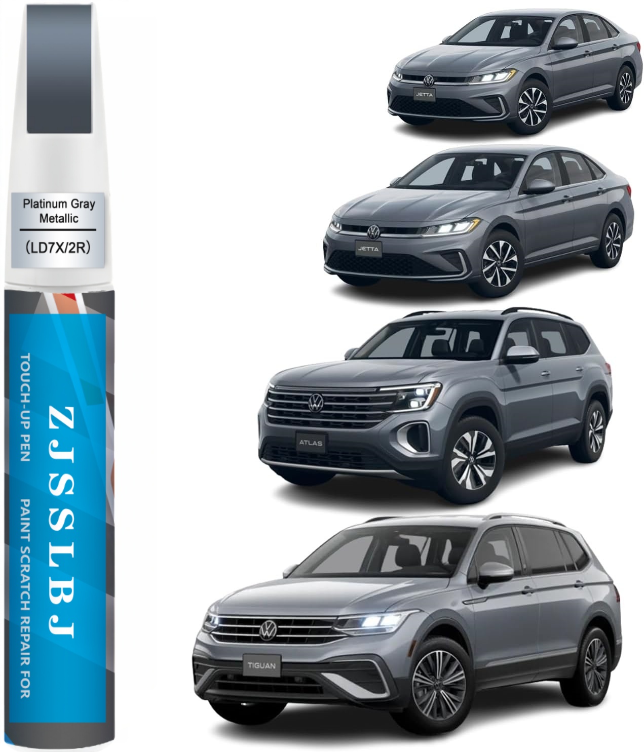 Car Scratch Remover Pen - Car Touch Up Paint(Platinum Gray Metallic(LD7X/2R))