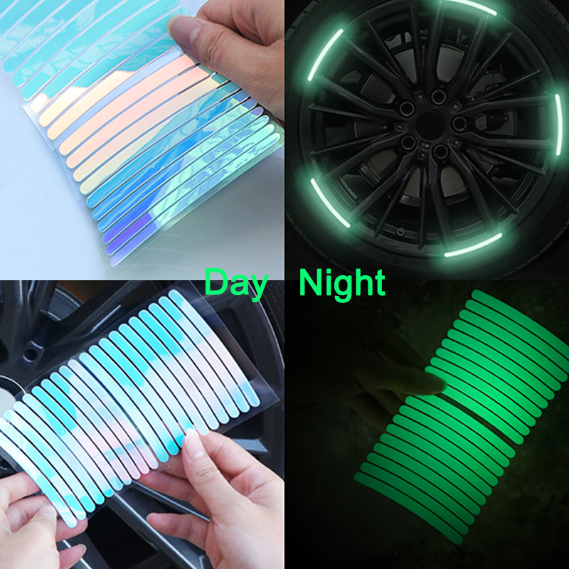 Car Accessories For Night Driving - 10/20/40PCS Reflective Stickers Car Wheels Tire