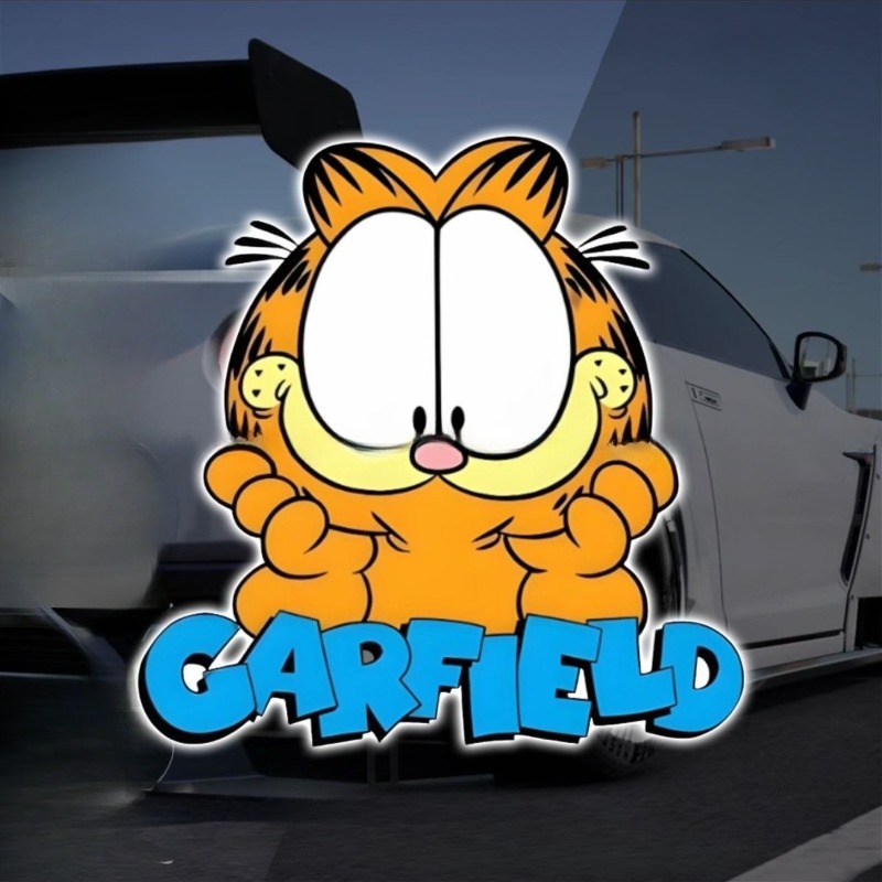 Creative cartoon cute Garfield - đánh giá và giá Car Accessories Toy