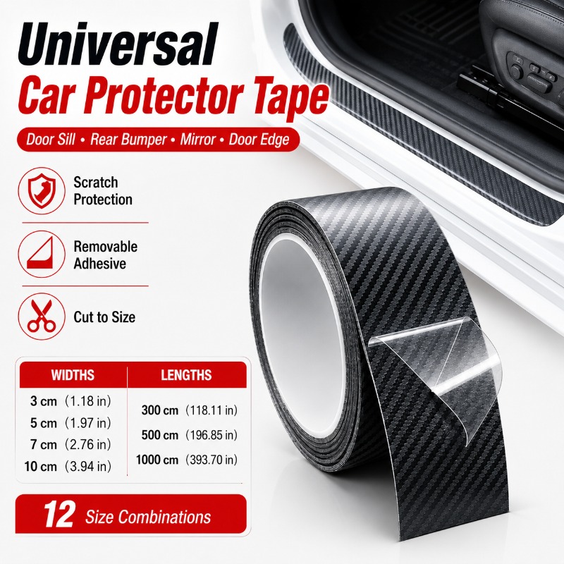3D Carbon Fiber Pattern Door S - đánh giá và giá Car Door Edge Guard