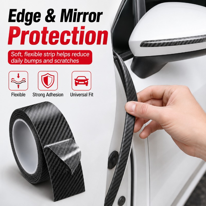 3D Carbon Fiber Pattern Door S - đánh giá và giá Car Door Edge Guard