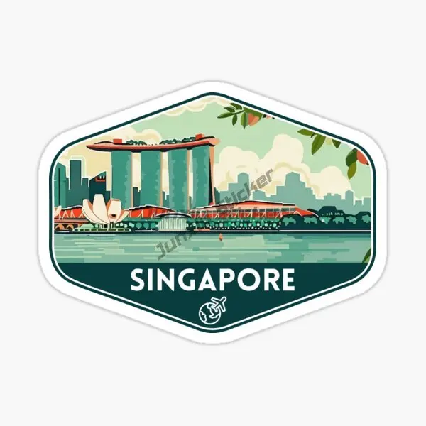Singapore SIN Flag Map Merlion - đánh giá và giá Car Accessories Singapore