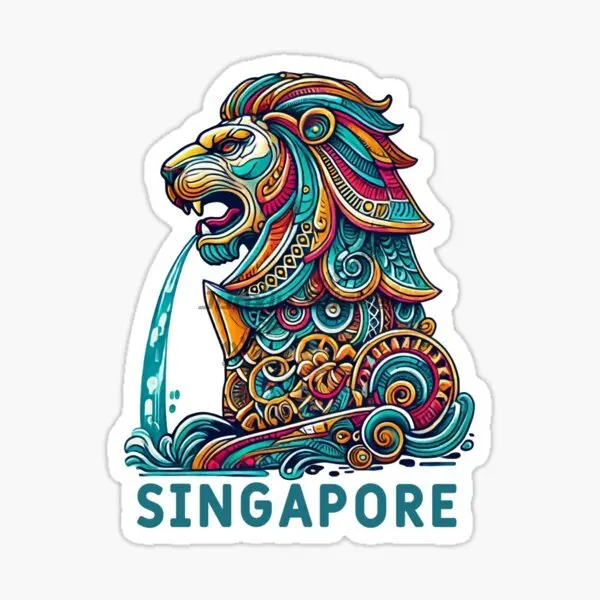 Singapore SIN Flag Map Merlion - đánh giá và giá Car Accessories Singapore