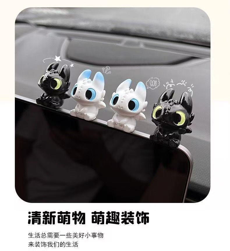 Cute toothless baby doll figur - đánh giá và giá Car Accessories Toy