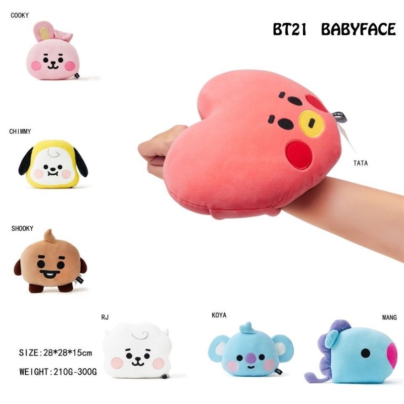 BT21 Face-Shaped Pillow Cute F - đánh giá và giá Car Accessories Toy