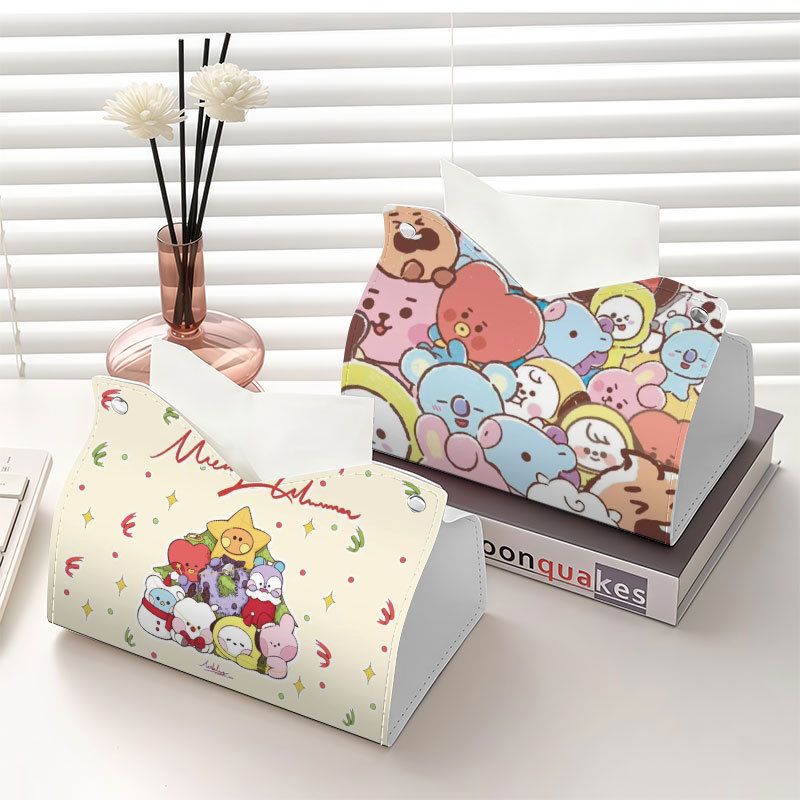 bt21 idol-related paper towel  - đánh giá và giá Car Accessories Cute