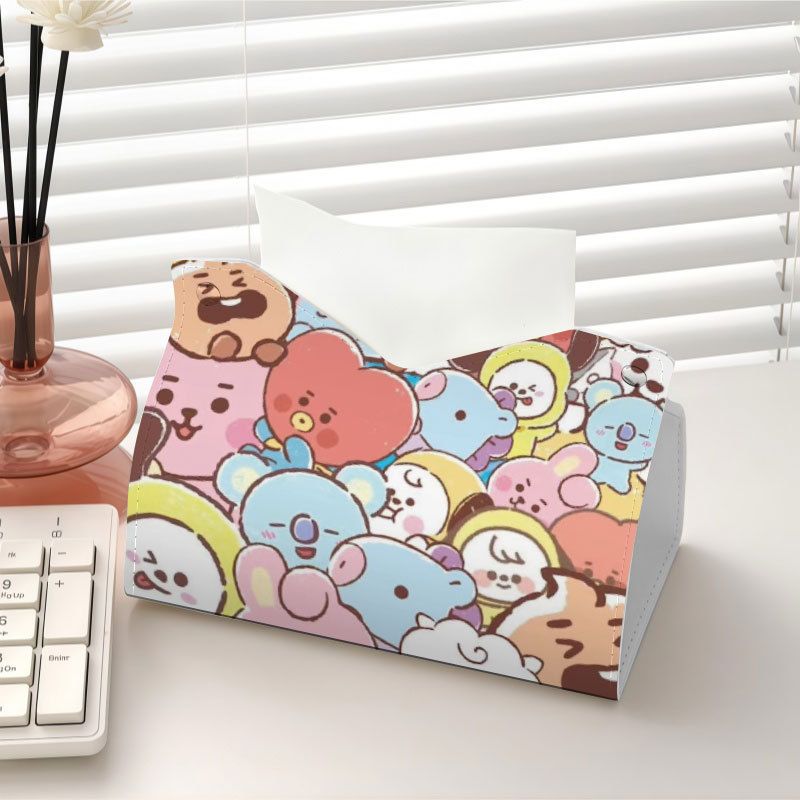 bt21 idol-related paper towel  - đánh giá và giá Car Accessories Cute