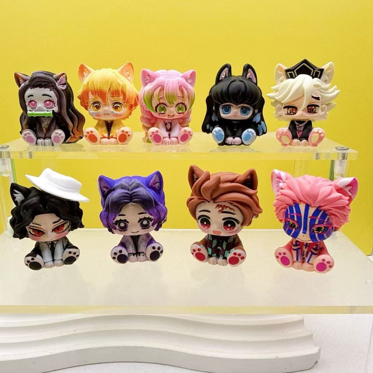 Demon Slayer Cute Chibi Figuri - đánh giá và giá Car Accessories Cute