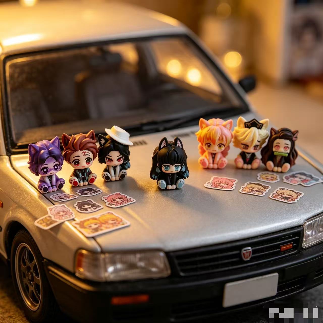 Demon Slayer Cute Chibi Figuri - đánh giá và giá Car Accessories Cute
