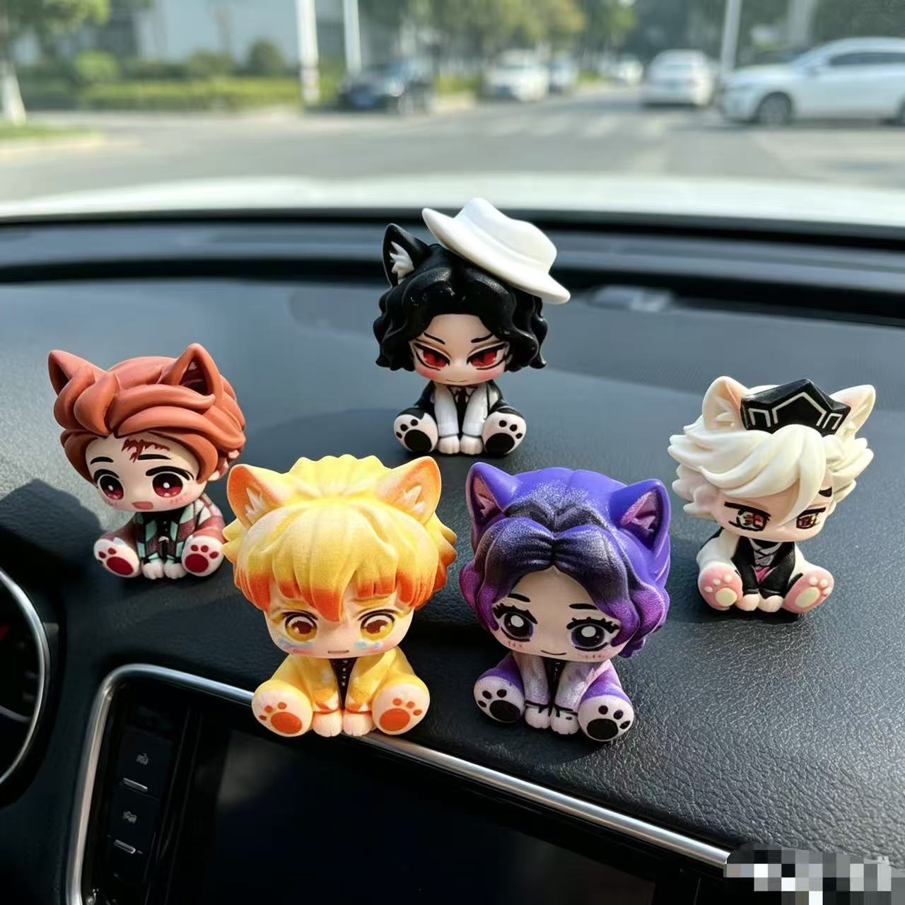 Demon Slayer Cute Chibi Figuri - đánh giá và giá Car Accessories Cute