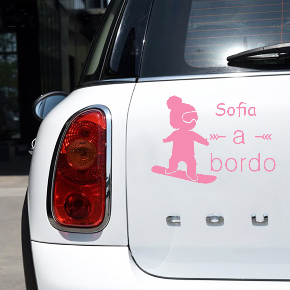 1pc Vinyl baby a bordo colorfu - đánh giá và giá Car Accessories Toy