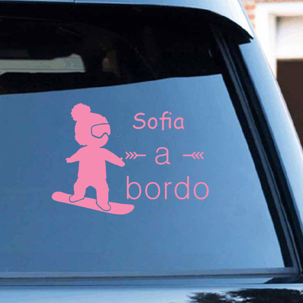 1pc Vinyl baby a bordo colorfu - đánh giá và giá Car Accessories Toy