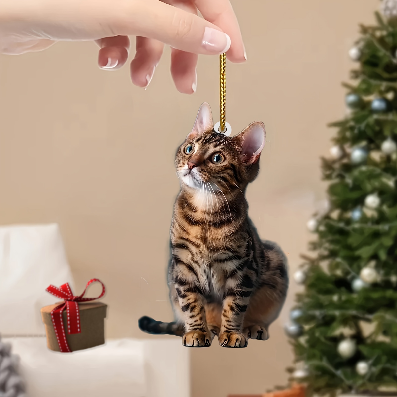 3pcs 2D Flat Cat Acrylic Penda - đánh giá và giá Car Accessories Oman