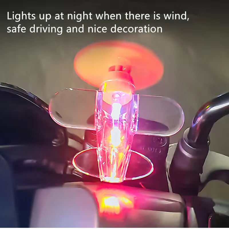 Wind Powered LED Airplane Orna - đánh giá và giá Car Accessories Light
