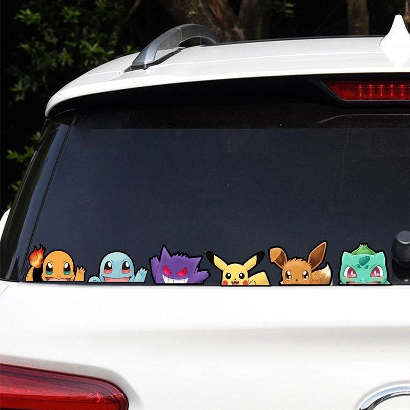 Pokémon car window sticker, Po - đánh giá và giá Car Accessories Toy