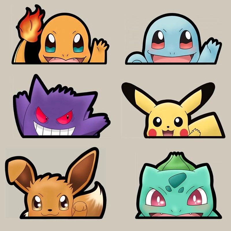 Pokémon car window sticker, Po - đánh giá và giá Car Accessories Toy